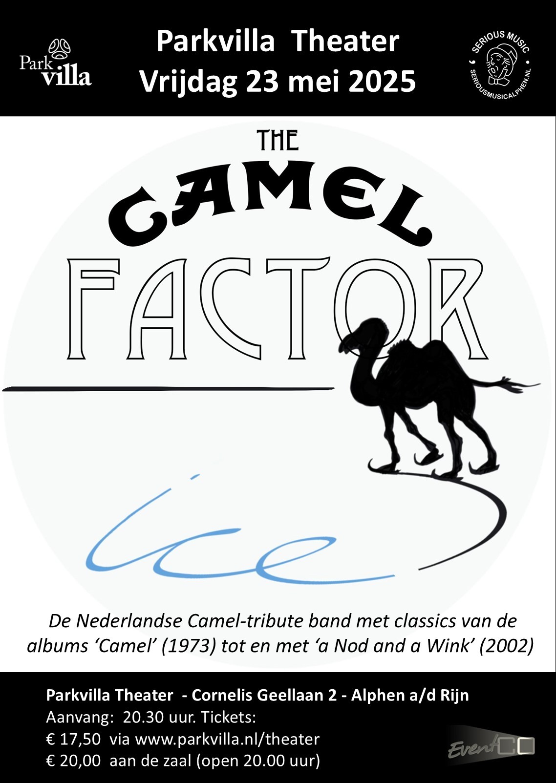 Ice The Camel Factor will play a full evening in Parkvilla Alpen aan den Rijn on May 23, 2025