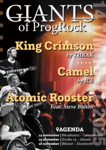 Ice: The Camel Factor - The Dutch Camel Tribute will play on November 16 in the Bibelot in Dorecht at the Giants of Progrock